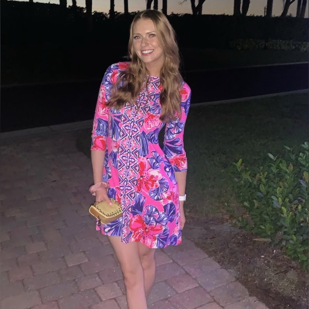 Lilly Pulitzer Ophelia Swing Dress In A Holidaze Size L
